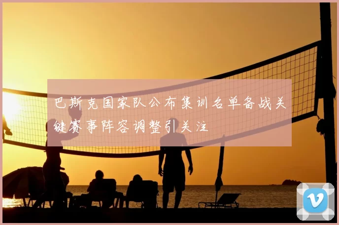 巴斯克国家队公布集训名单备战关键赛事阵容调整引关注